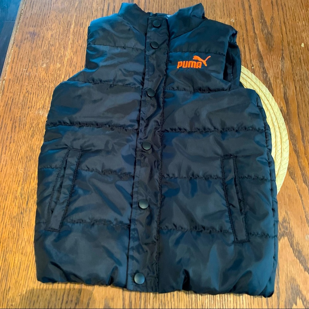 Puma Kids Minimalist Quilted Puffer Vest Size 6
